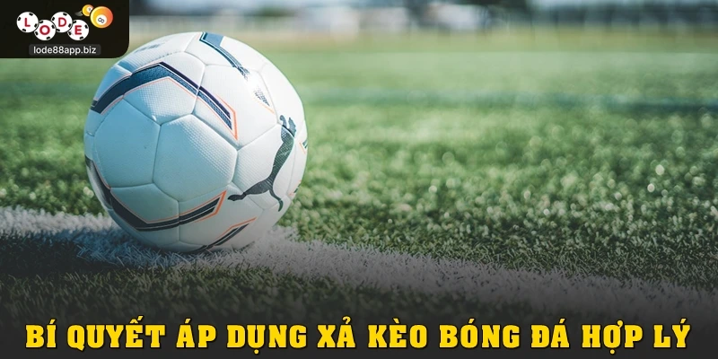 Bí quyết áp dụng xả kèo bóng đá hợp lý