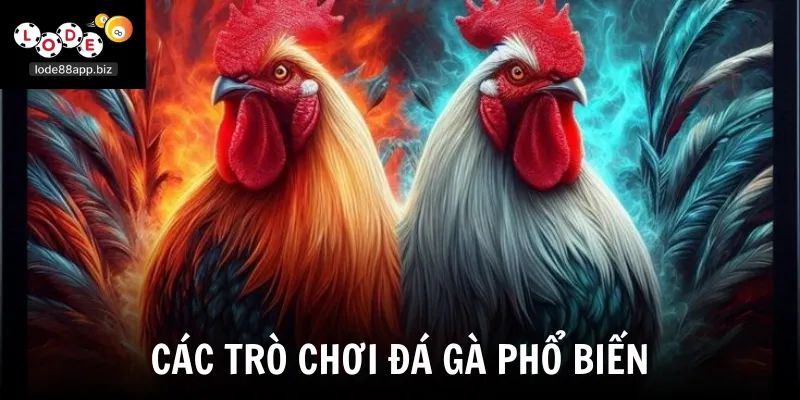 Các trò chơi đá gà phổ biến 