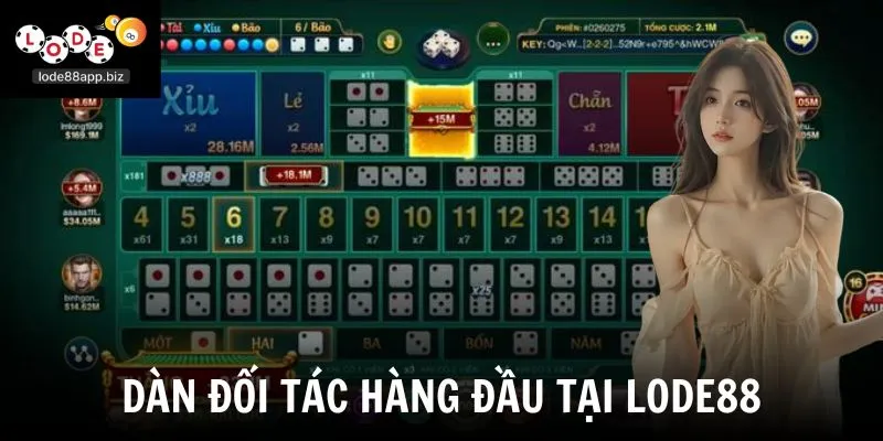Dàn đối tác hàng đầu tại Lode88